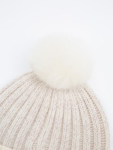 Bilde av WoolLand Moss Hat Ivory